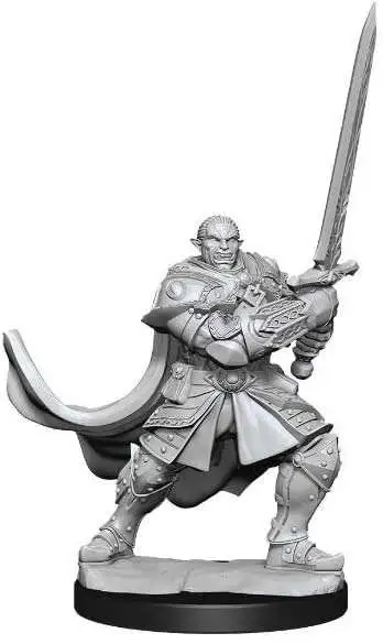 Dungeons & Dragons Nolzur's Marvelous Miniatures Half-Orc Paladin Male Unpainted Miniature