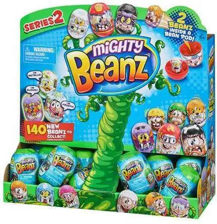 Lot of 4 Series 2 Mighty Beanz Mystery Pod/Pack 2 Beanz in each Pod NEW 