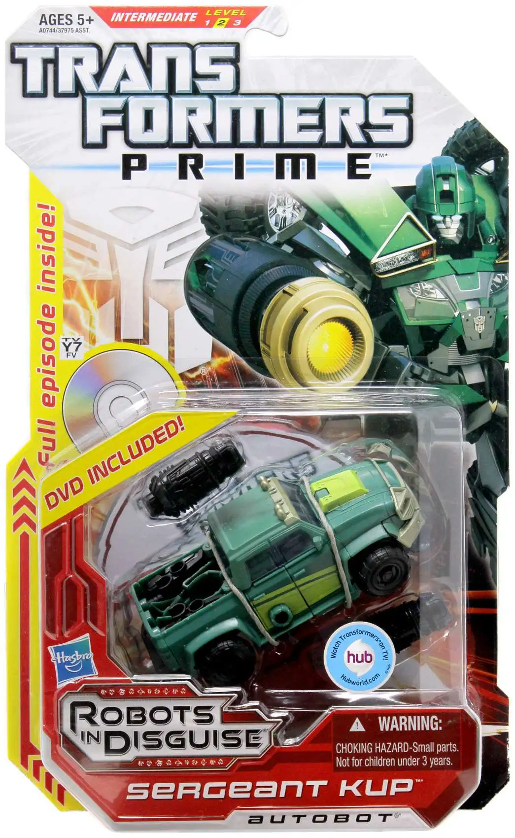 Transformers Prime Robots in Disguise Sergeant Kup Deluxe Action Figure [with DVD]