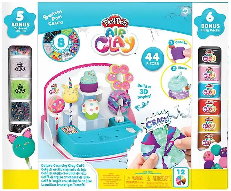 Play-Doh Air Clay Deluxe Crunchy Clay Cafe Play Set