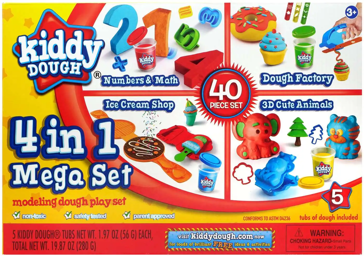 Kiddy Dough 4 in 1 Mega Set