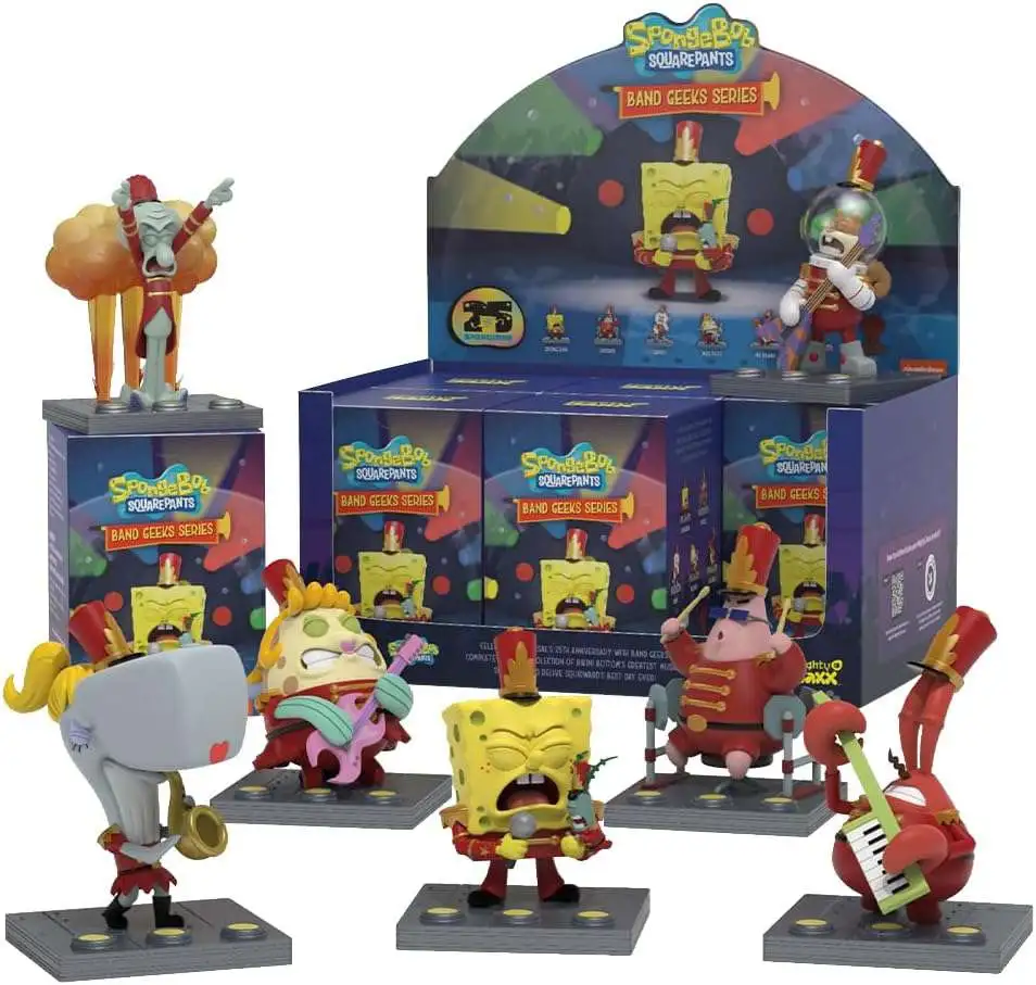 Spongebob Squarepants Band Geeks 4-Inch Mini Figure PVC Blind Box [6 Packs] (Pre-Order ships March)