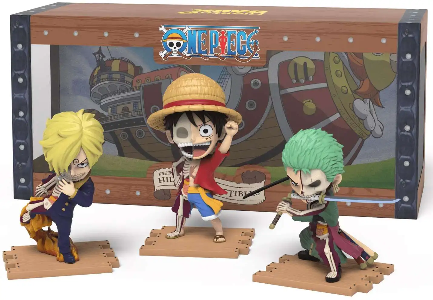 One Piece Freenys Hidden Dissectibles Luffy, Zoro Sanji 4 Figure 3