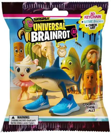 Biribirba Universal Brainrot AI Mystery Pack [3D Keychain, Meme Sticker & Checklist]