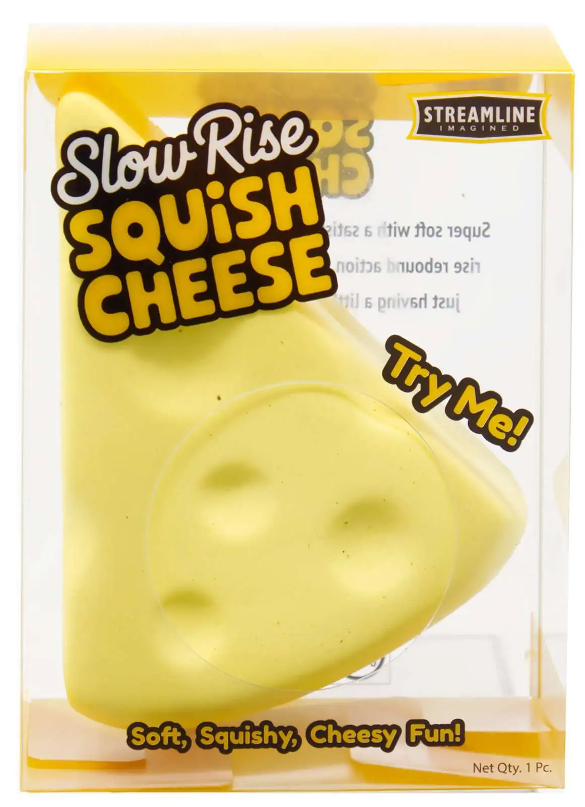 Slow Rise Squish Cheese 4.5-Inch Squeeze Toy