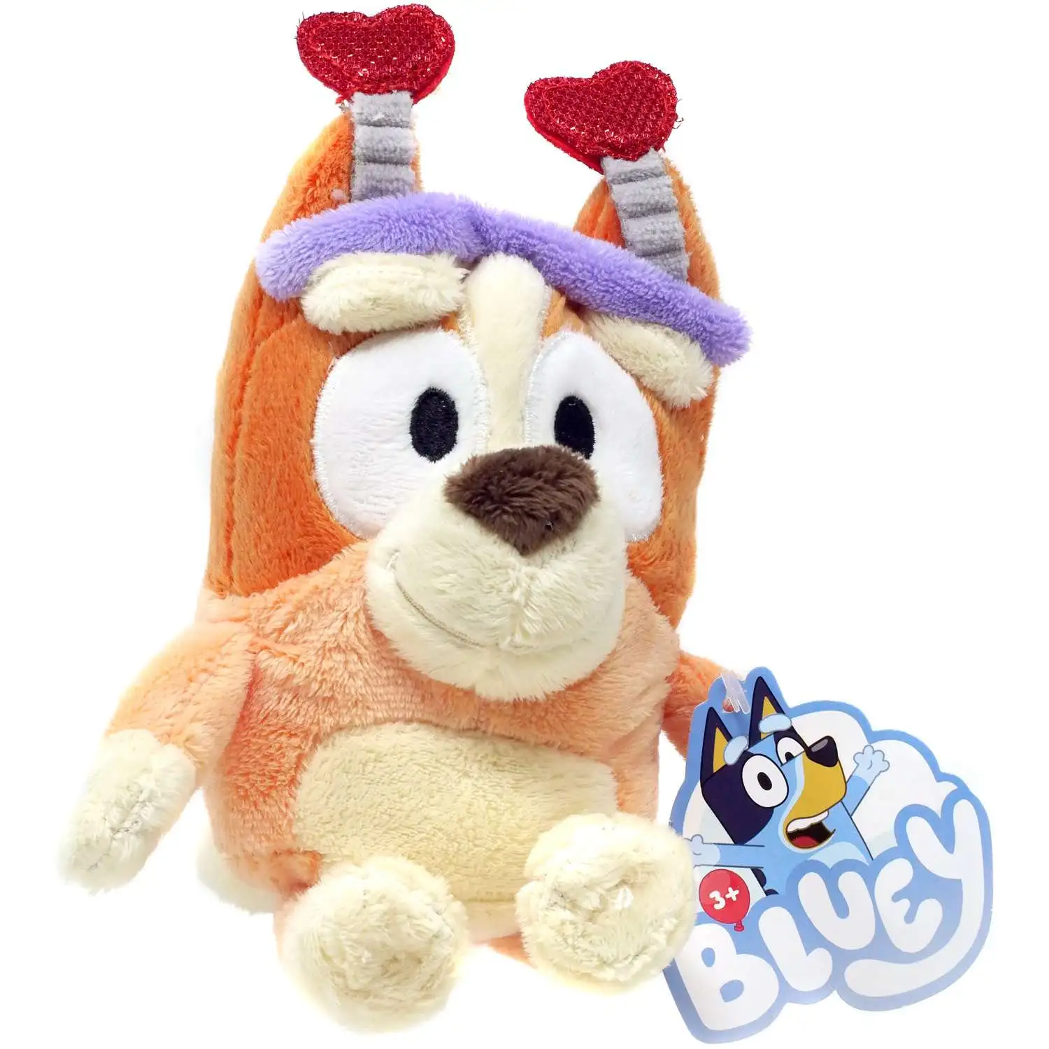 Bluey 2025 Valentine's Day Bingo 6-Inch Plush Hanger [Heart Ears]