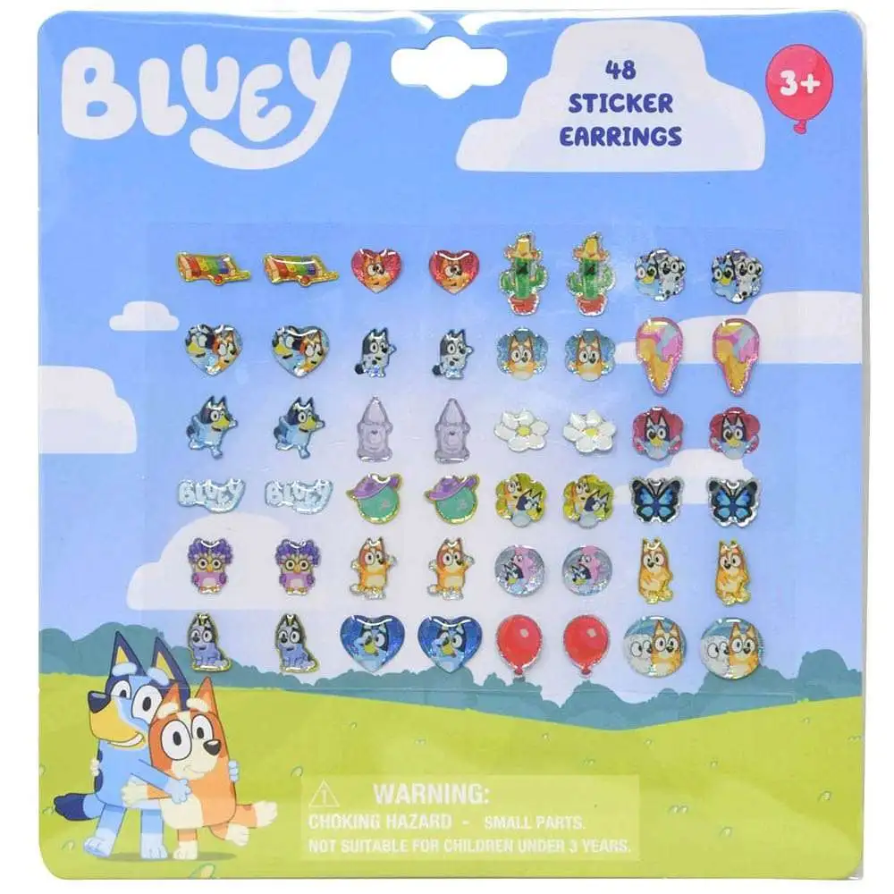 Bluey 48 Sticker Earrings