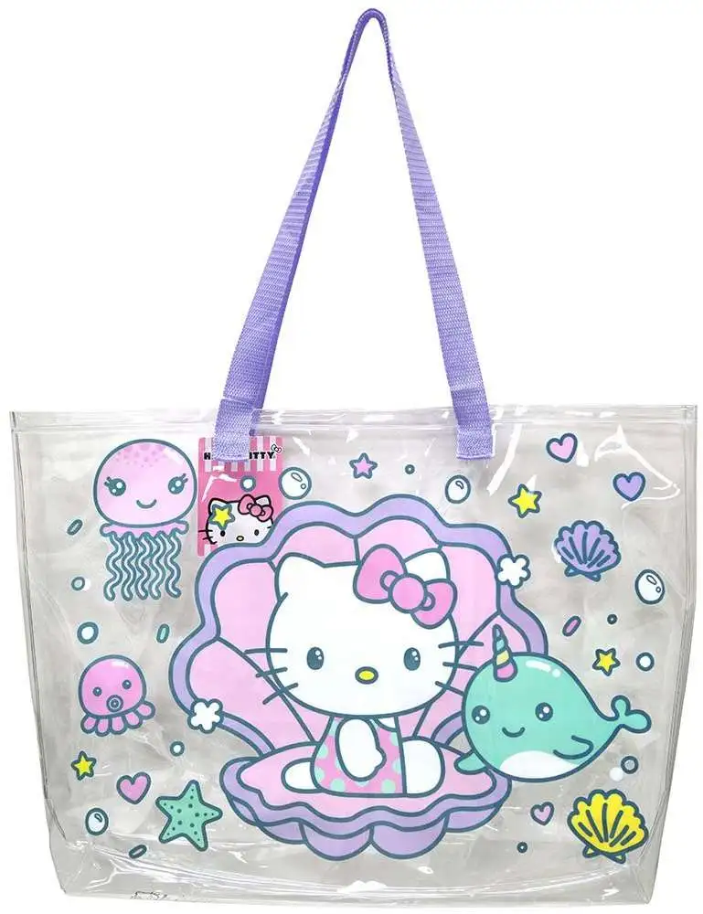 Sanrio Hello Kitty & Friends Hello Kitty Transparent Beach Tote Bag