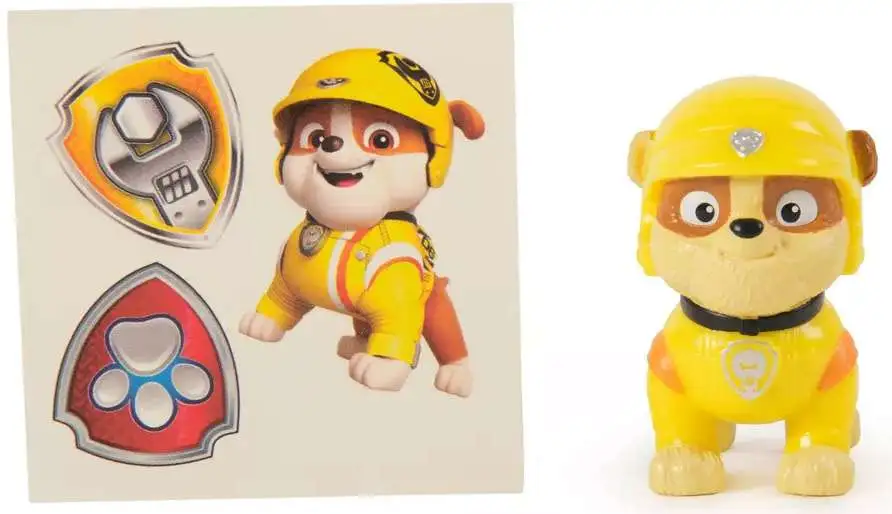 Paw Patrol Pup Squad Rescue Wheels Rubble Mini Figure Spin Master