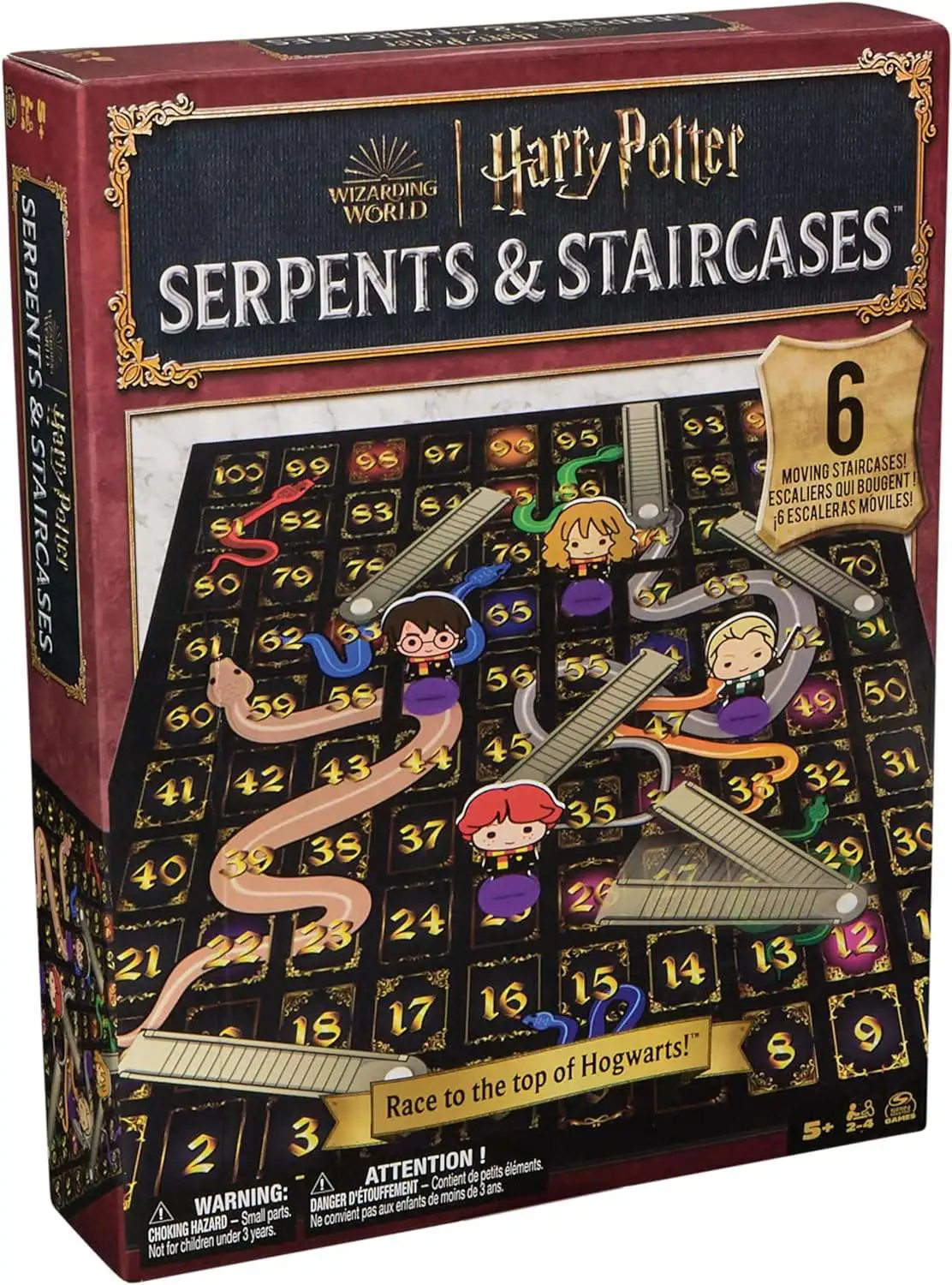Harry Potter Wizarding World Serpents & Staircases Game [Race to the top of Hogwarts!]
