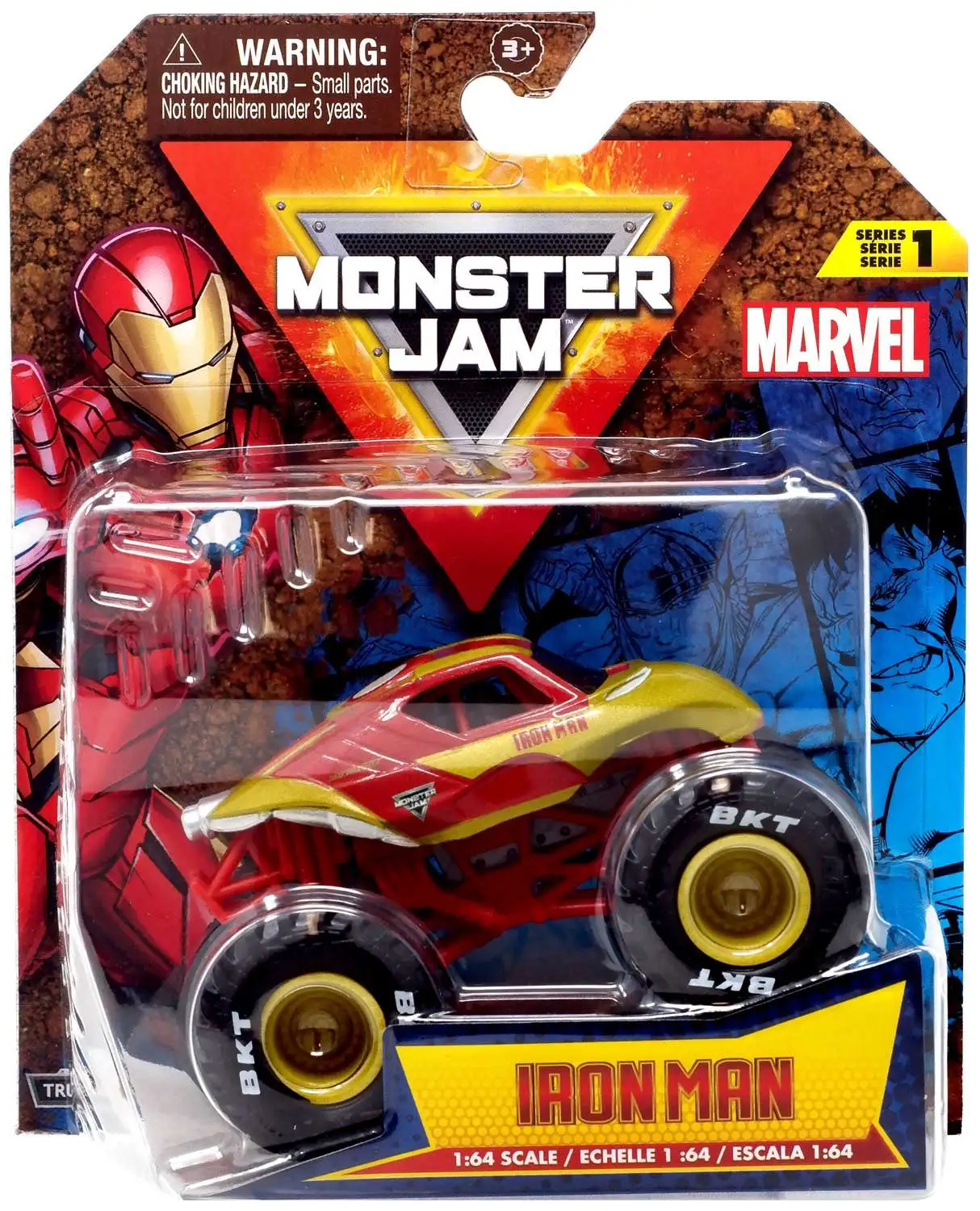 Monster Jam Marvel Iron Man Diecast Car