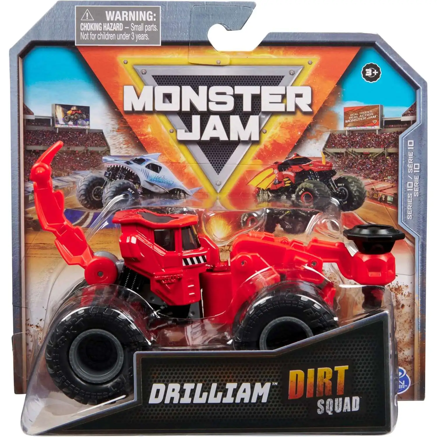 Monster Jam Dirt Squad Drilliam Diecast Car Spin Master Toys - ToyWiz