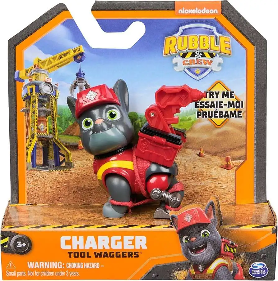 Paw Patrol Rubble & Crew Tool Waggers Charger Figure