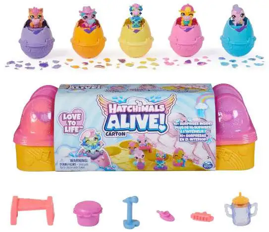 Hatchimals Alive Love to Life Egg Carton Mystery 6-Pack 6