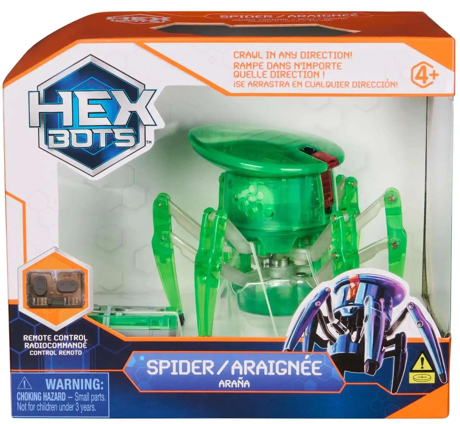 Hex Bots Spider Green Remote Control Figure