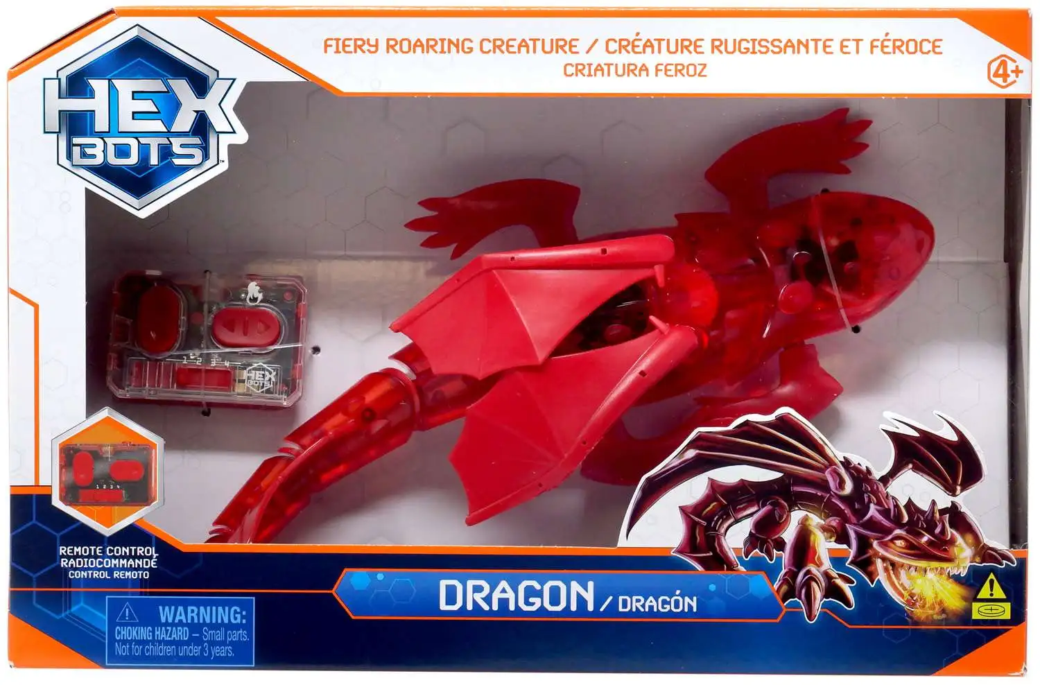 Hex Bots Rechargeable RED Dragon Remote Control Figure