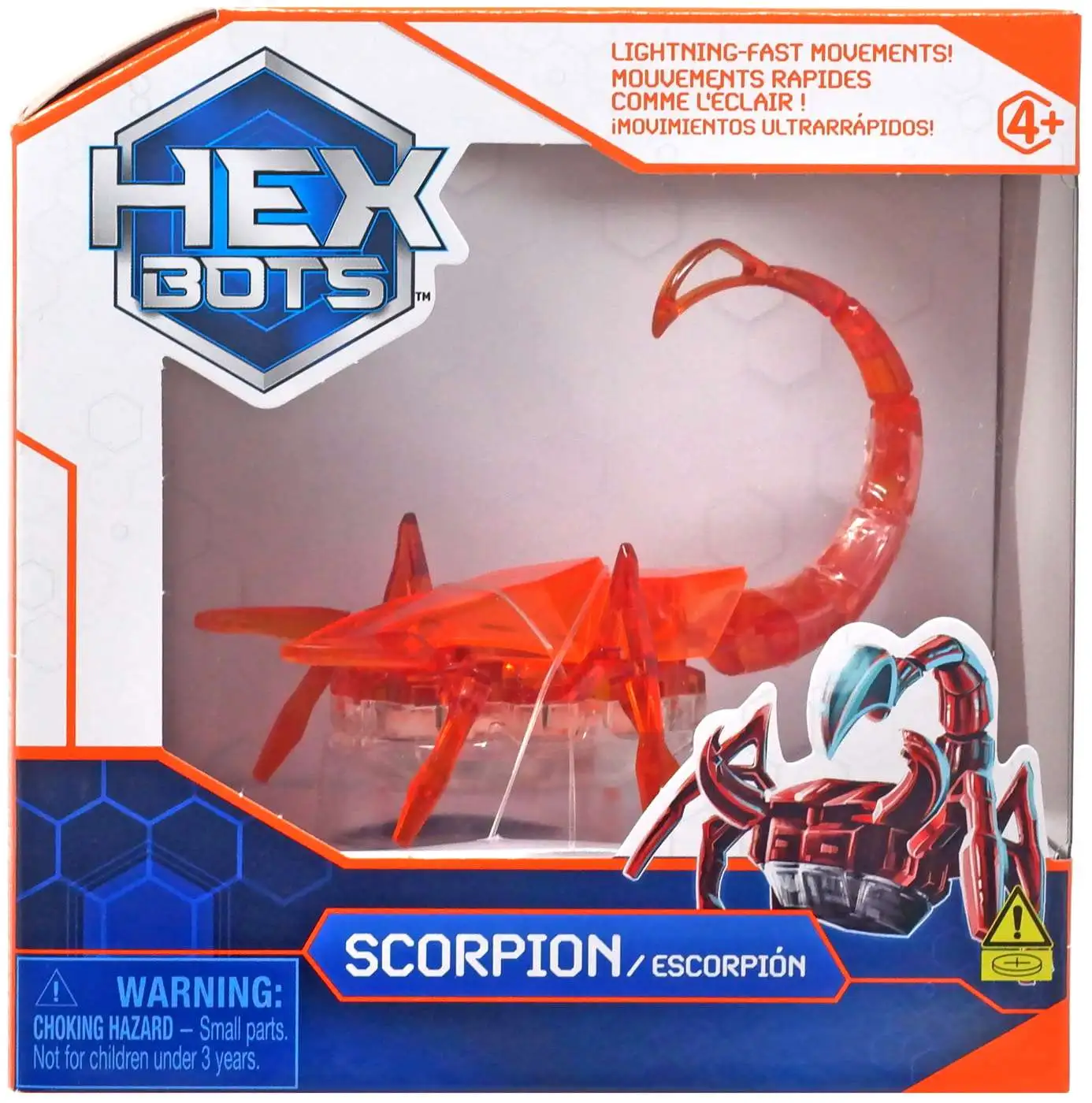Hex Bots Scorpion Orange Figure [Lightning Fast Movements!]