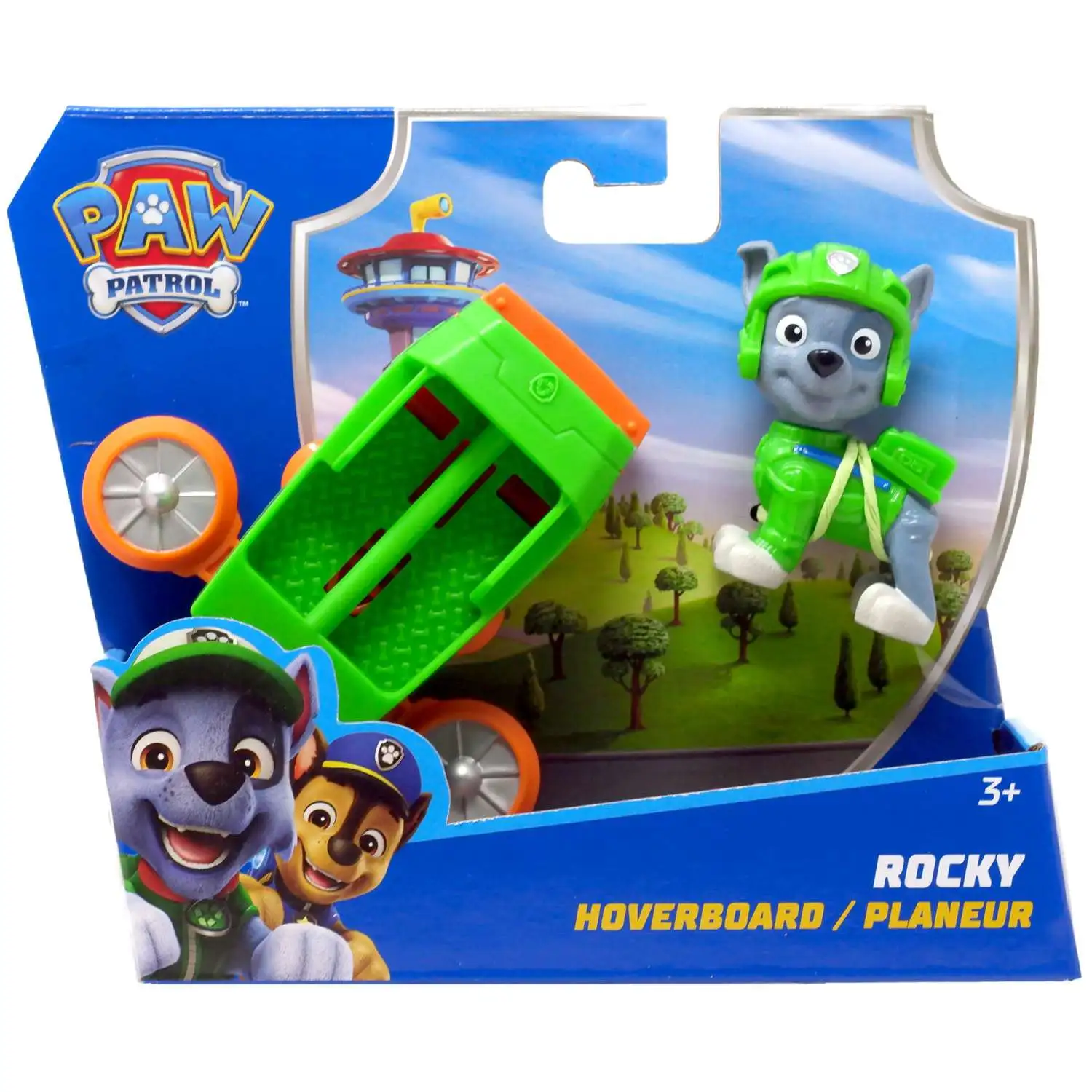 Paw Patrol Action Pups Rocky Figure Set Hoverboard Spin Master