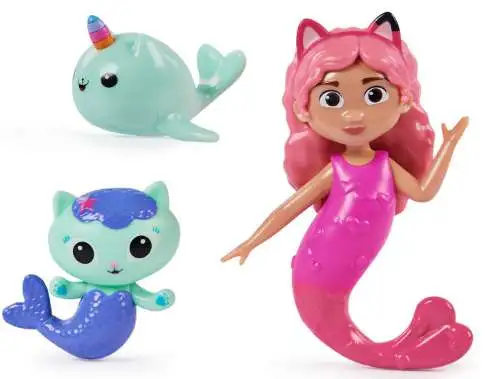 Gabby's Dollhouse SwimWays Dive Characters Pool Toy Set [Gabby, Mercat & Narwhal ] (Pre-Order ships March)