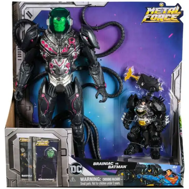 DC Metal Force Brainiac vs Batman Action Figure