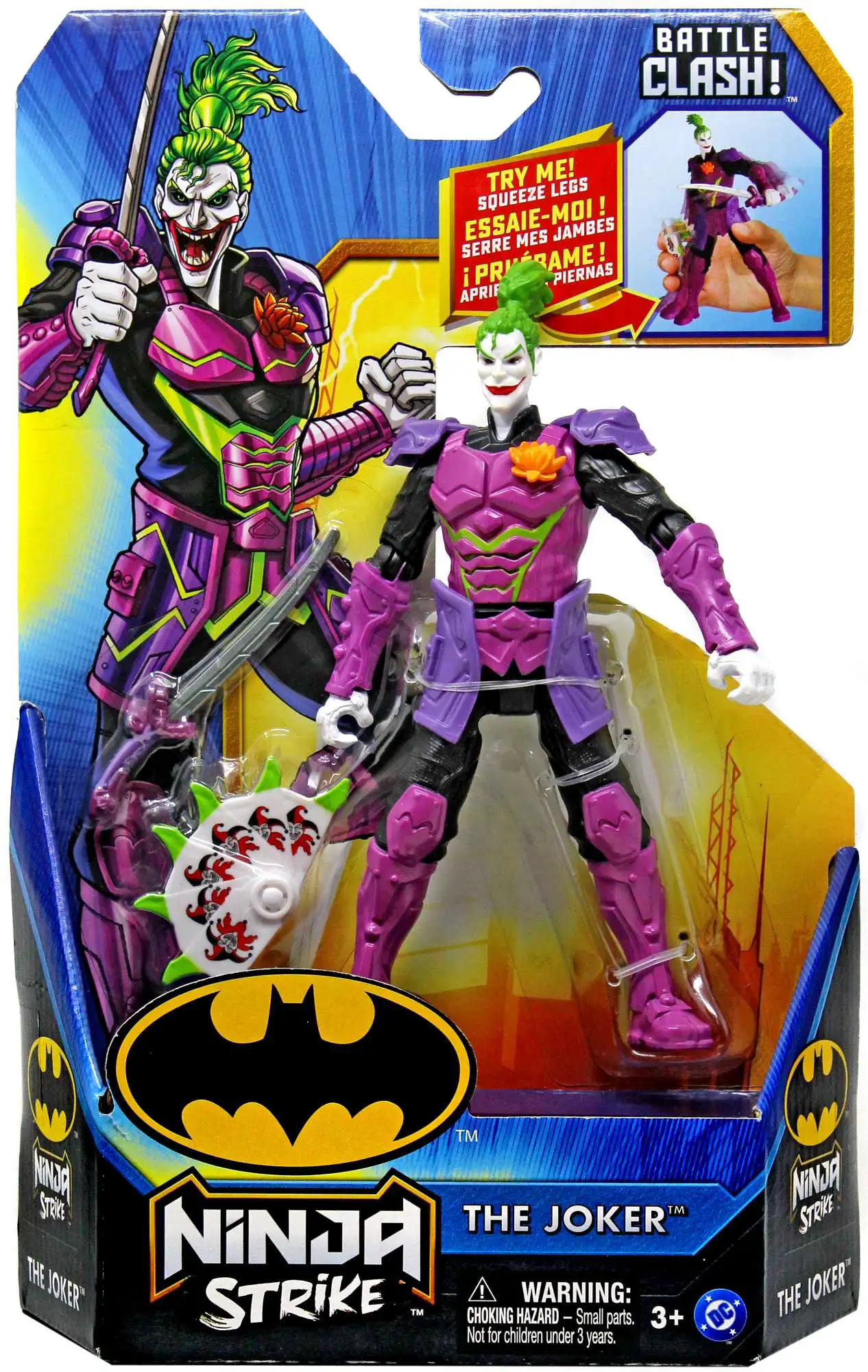 DC Ninja Strike Battle Clash The Joker 6 Action Figure Spin