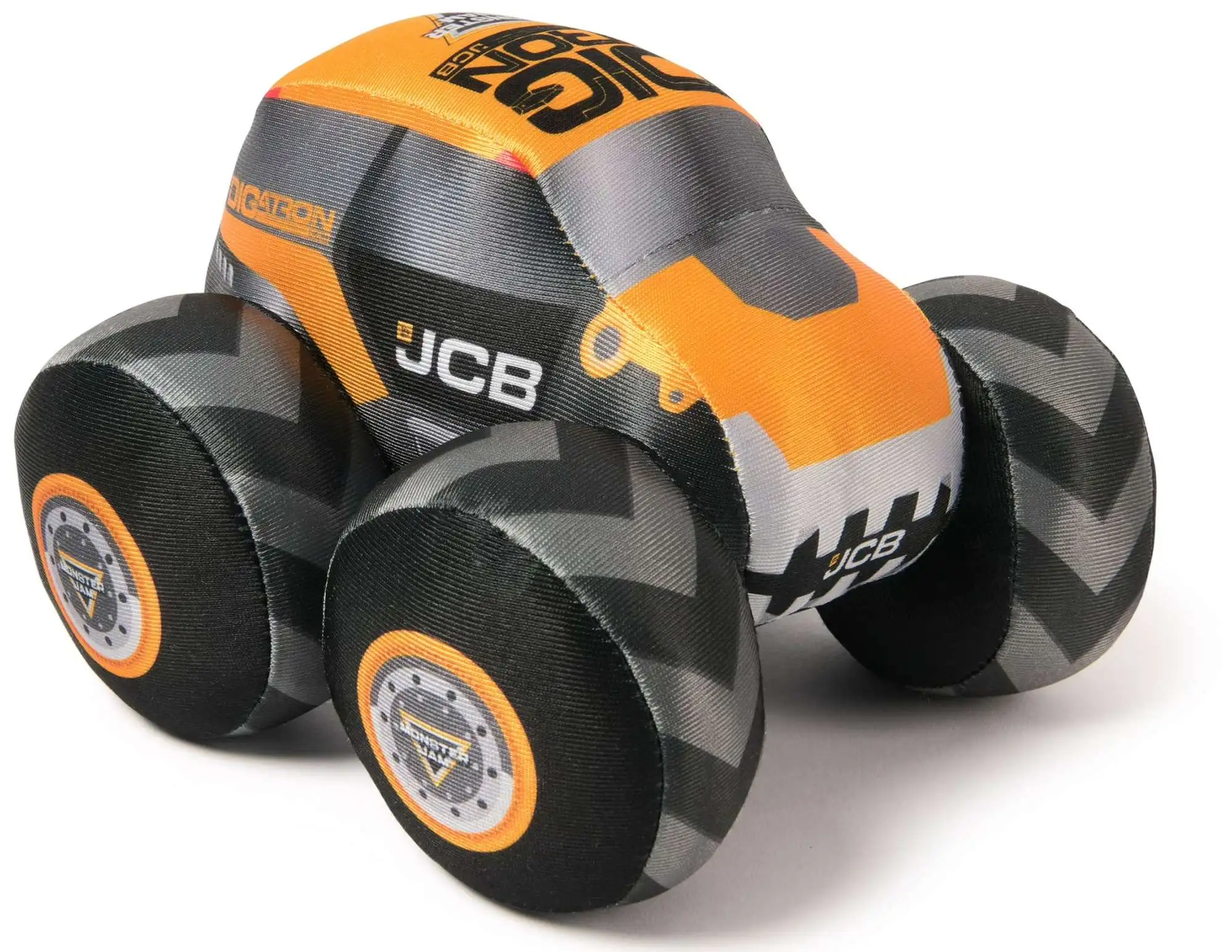 Monster Jam JCB Digatron 7-Inch Plush Truck with Sound Effects