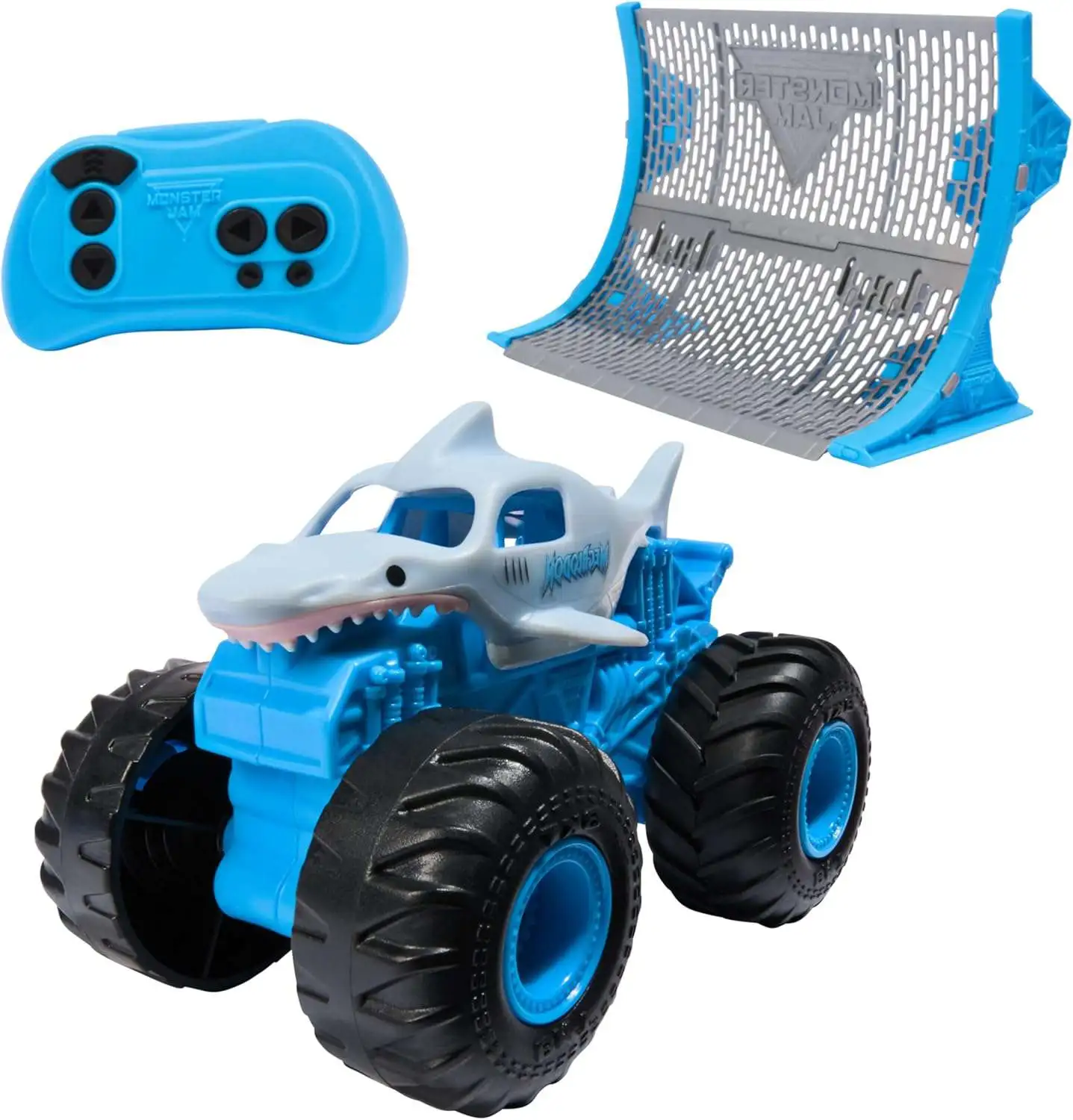 Monster Jam Smash Bash Megalodon Exclusive 164 RC Vehicle Spin