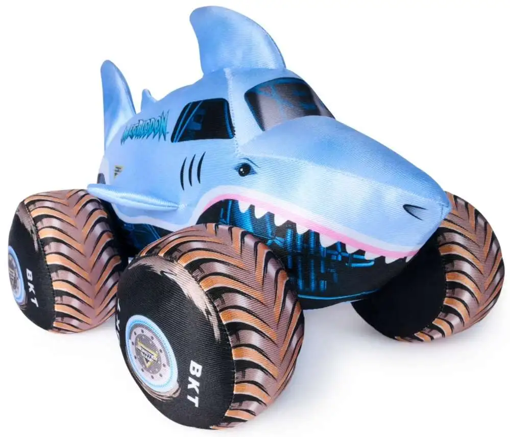Monster Jam Megalodon 10-Inch Plush Truck with Lights & Sounds