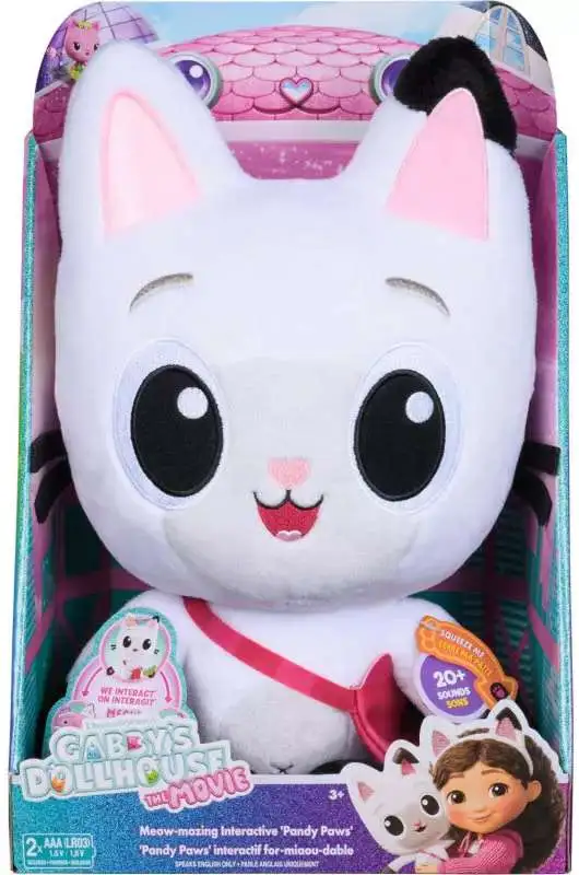 Gabby's Dollhouse The Movie Meow-Mazing Pandy Paws Interactive Plush