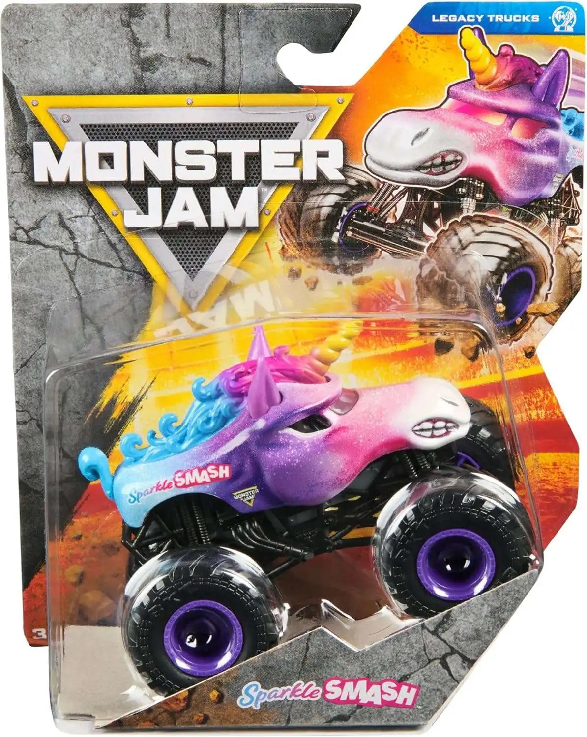 Monster Jam Legacy Trucks Series 43 Sparkle Smash Diecast Car