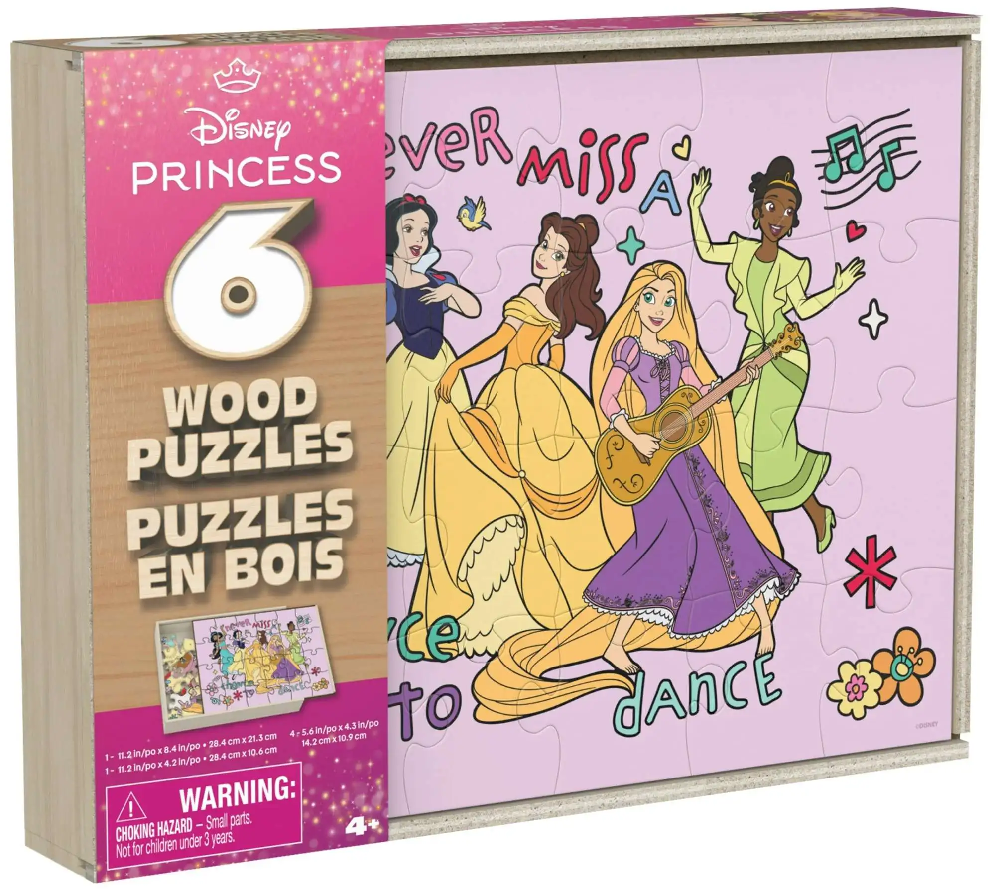 Disney Princess Wood Puzzles 6-Pack [Version 2]