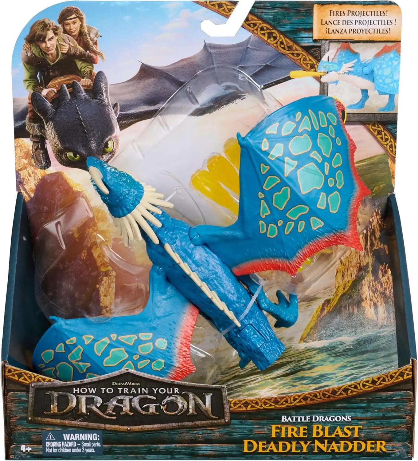 How to Train Your Dragon 2025 Movie Battle Dragons Fire Blast Deadly Nadder Action Figure