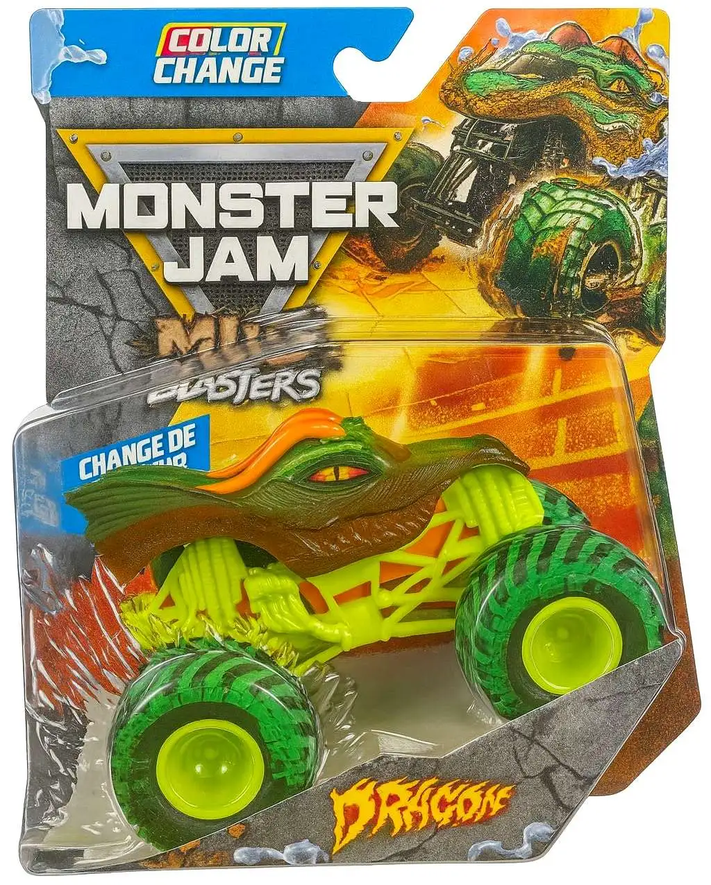 Monster Jam Color Change Mud Blasters Series 2 Dragon Diecast Car