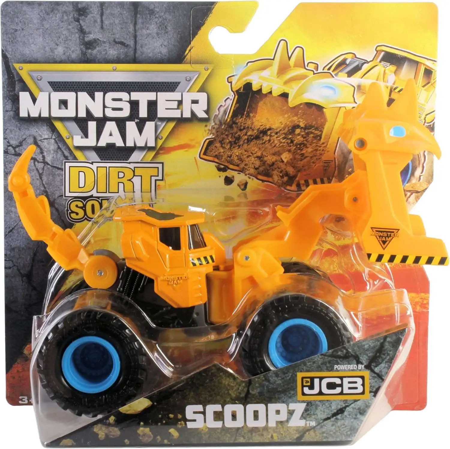 Monster Jam Dirt Squad Scoopz Diecast Car [Orange]