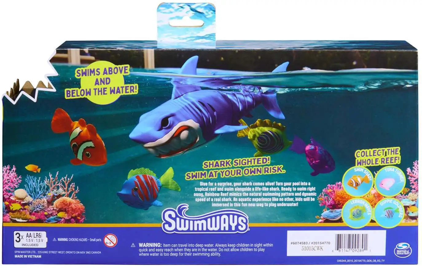 Swimways Rainbow Reef Finn Diesel Spinmaster - ToyWiz