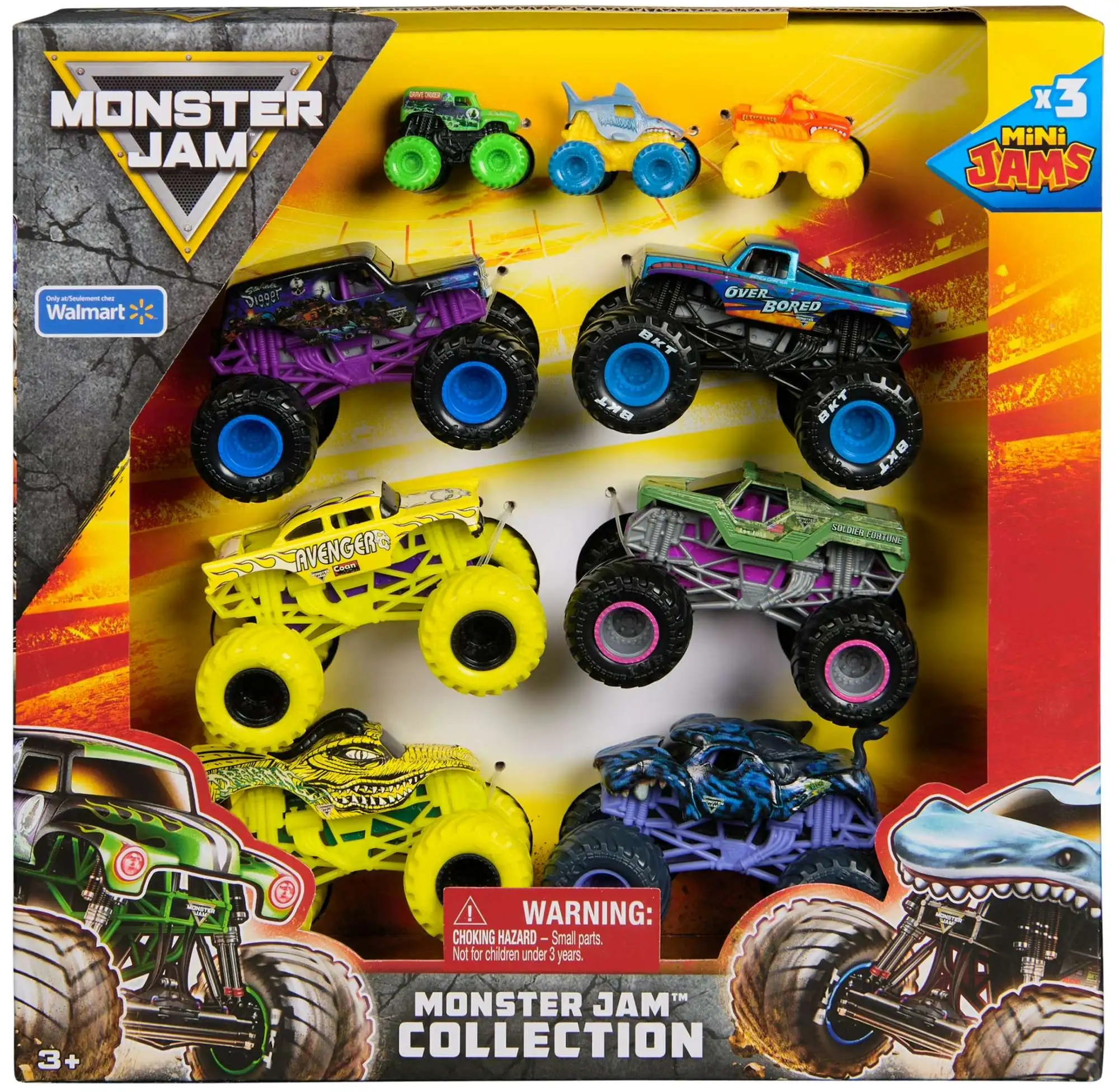 Monster Jam Collection Exclusive Vehicle 9-Pack [Includes 3 Mini Jams!]