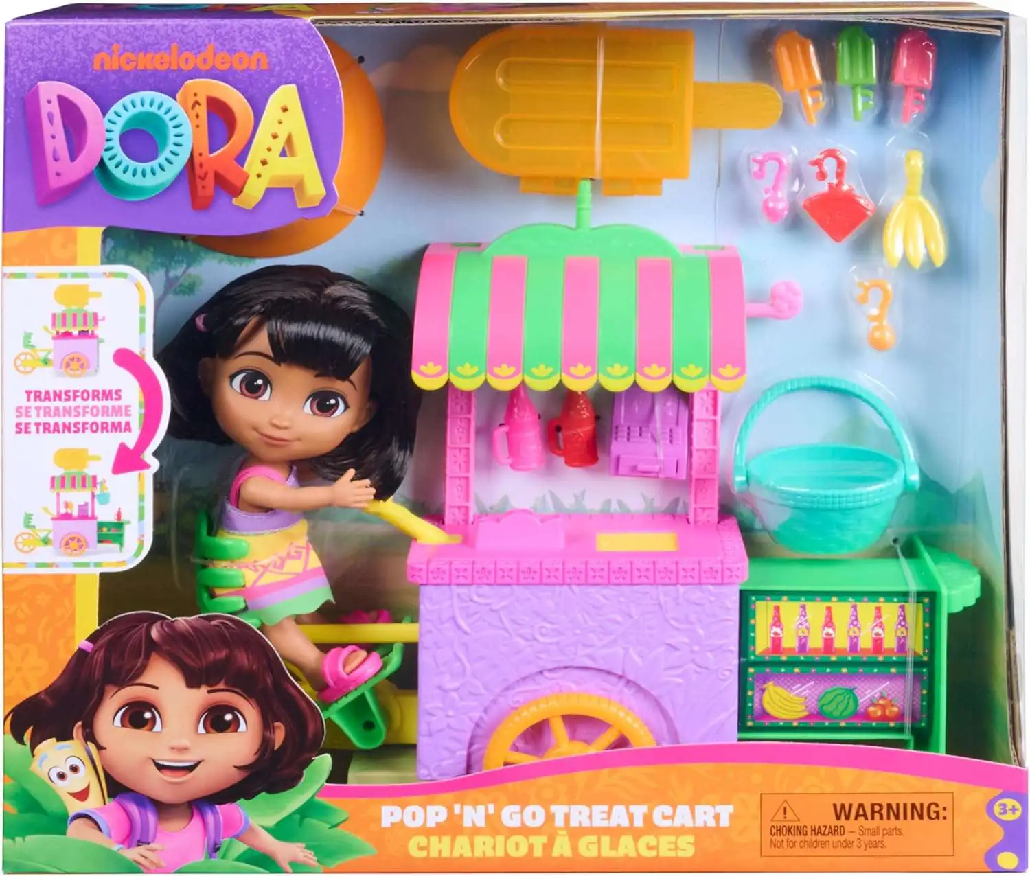 Dora the Explorer Pop N Go Treat Cart Playset Spin Master - ToyWiz