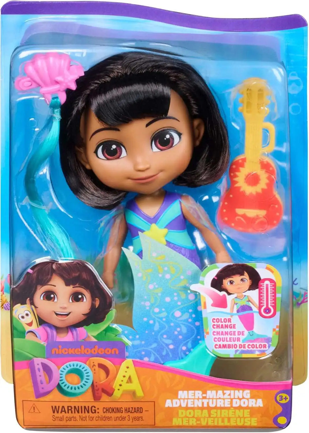 Dora the Explorer Color Change Mer-Mazing Adventure Dora Basic Doll