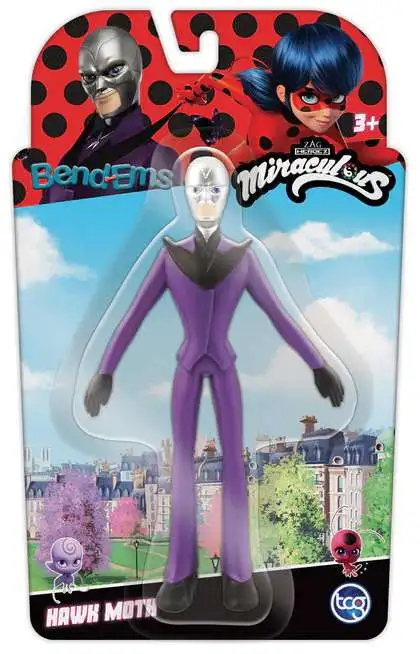 Miraculous Bend-Ems Hawk Moth 5.5-Inch Bendable Figure