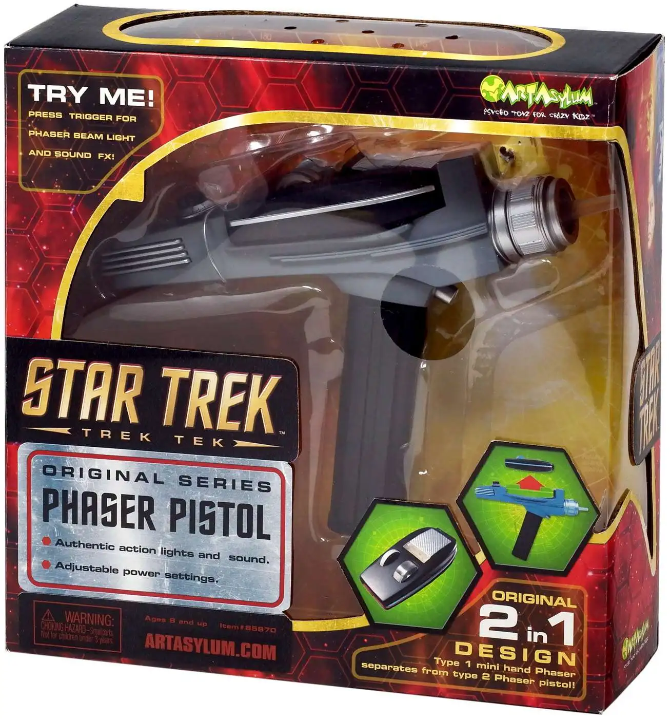 Star Trek The Original Series Trek Tek Phaser Roleplay Toy