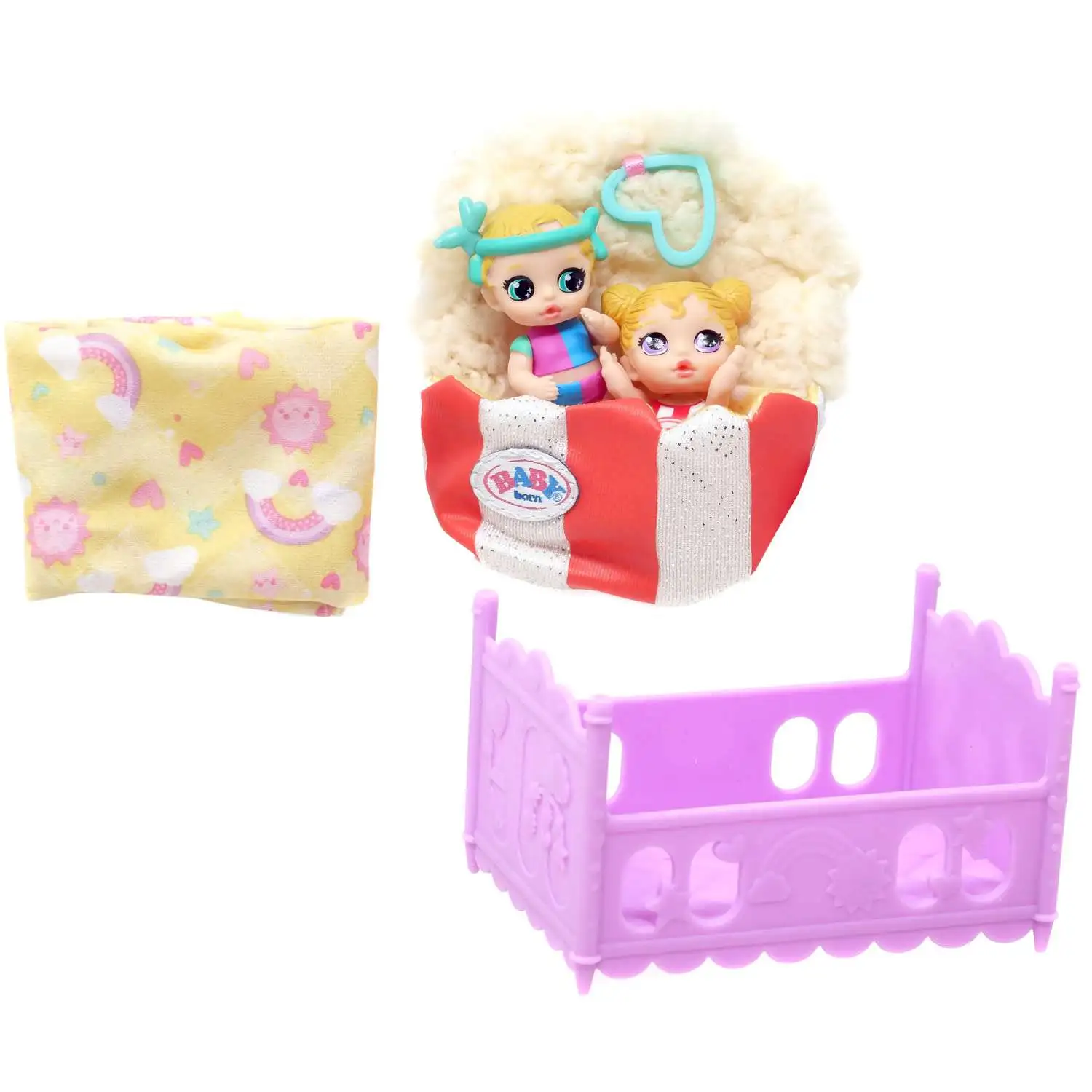 Baby Born Surprise Mini Babies Series 2 Popcorn Twins Mini Figure Set [Loose]