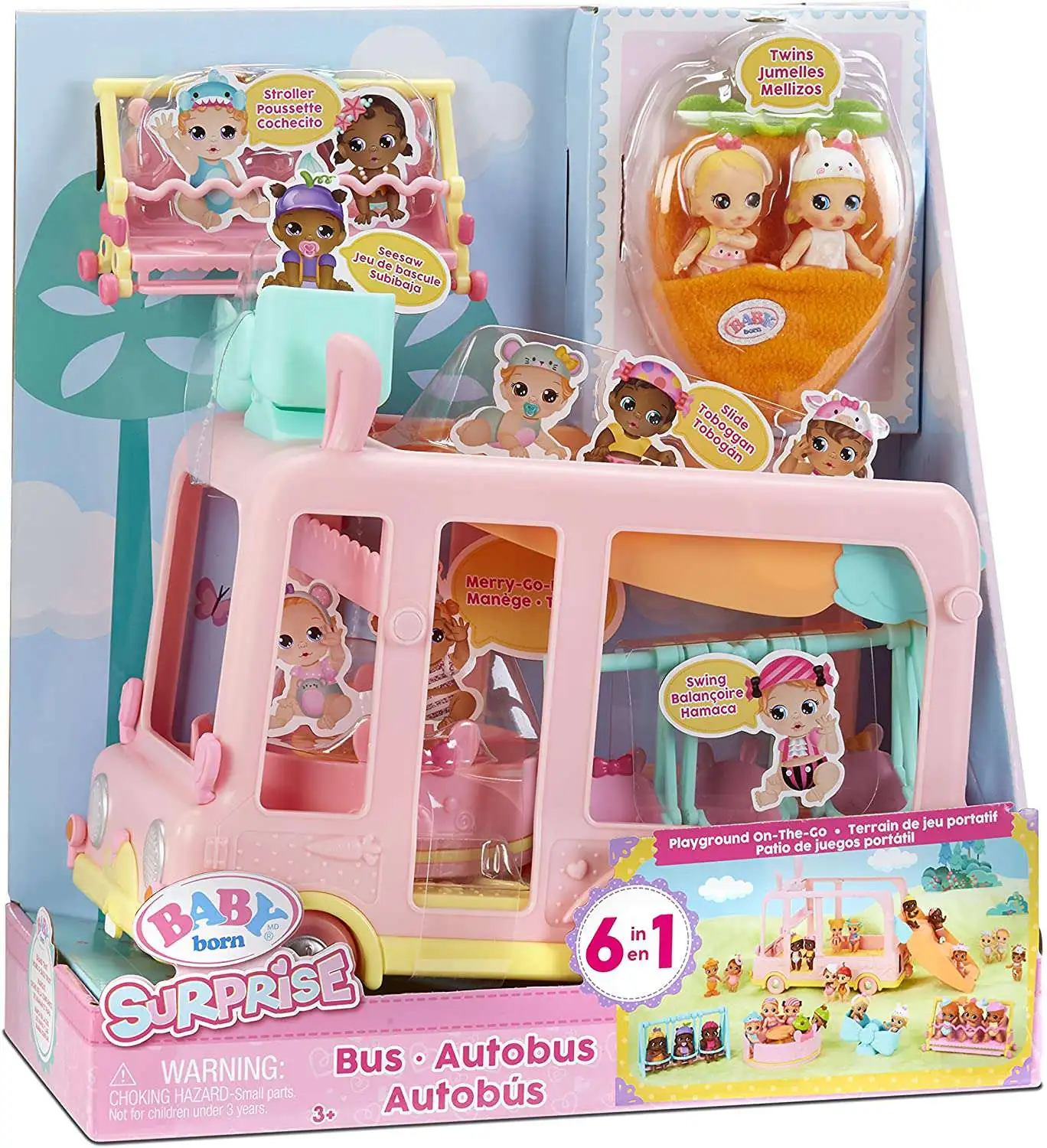 Baby Born Surprise Mini Babies Bus Playset [Loose]