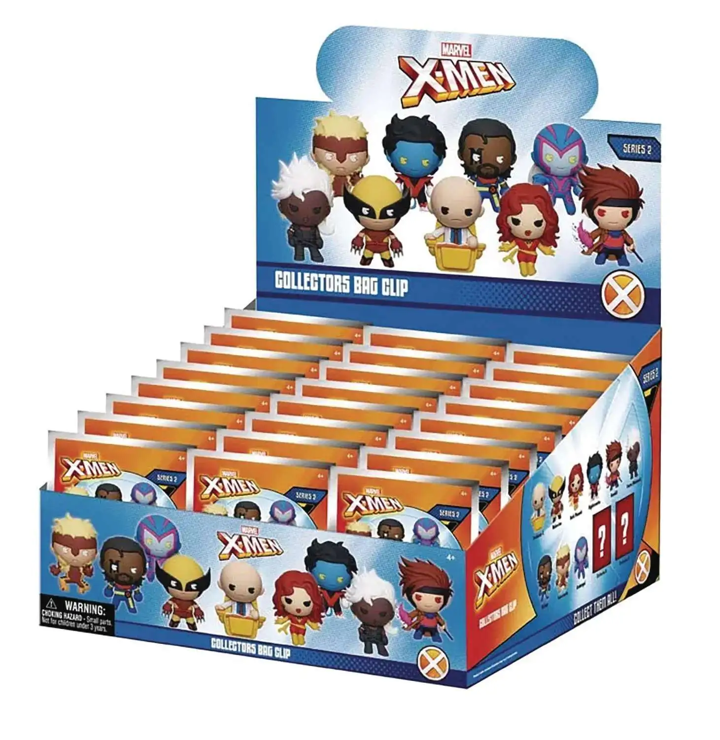 Marvel 3D Figural Keyring X-Men Classic Series 2 Mystery Box [24 Packs]