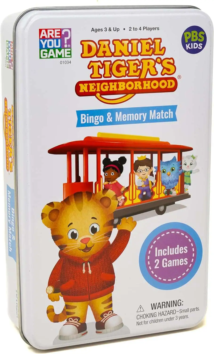 Daniel Tiger's Neighborhood Bingo & Memory Match Game Tin