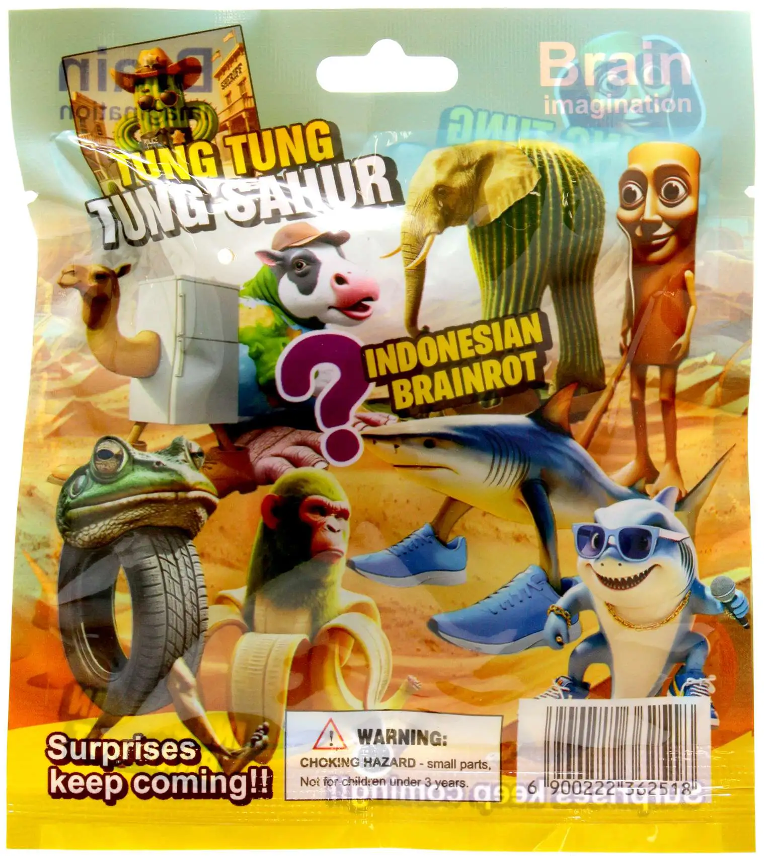Tung Tung Tung Sahur Indonesian Brainrot MIni Figure Mystery Pack