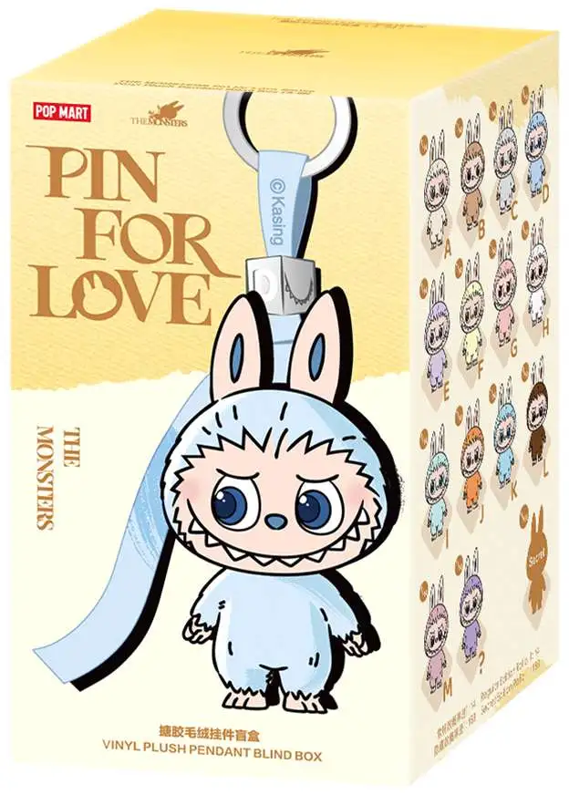 Labubu The Monsters Pin For Love Vinyl Plush Pendant A-M Mystery