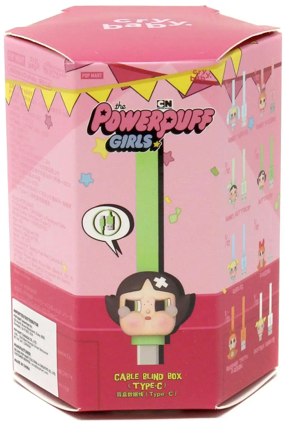 Powerpuff Girls USB Type-C Cable Mystery Pack