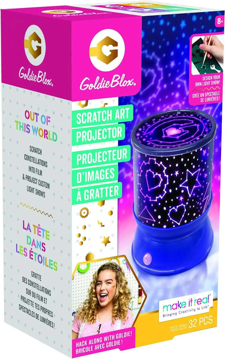 Goldie Blox Scratch Art Projector