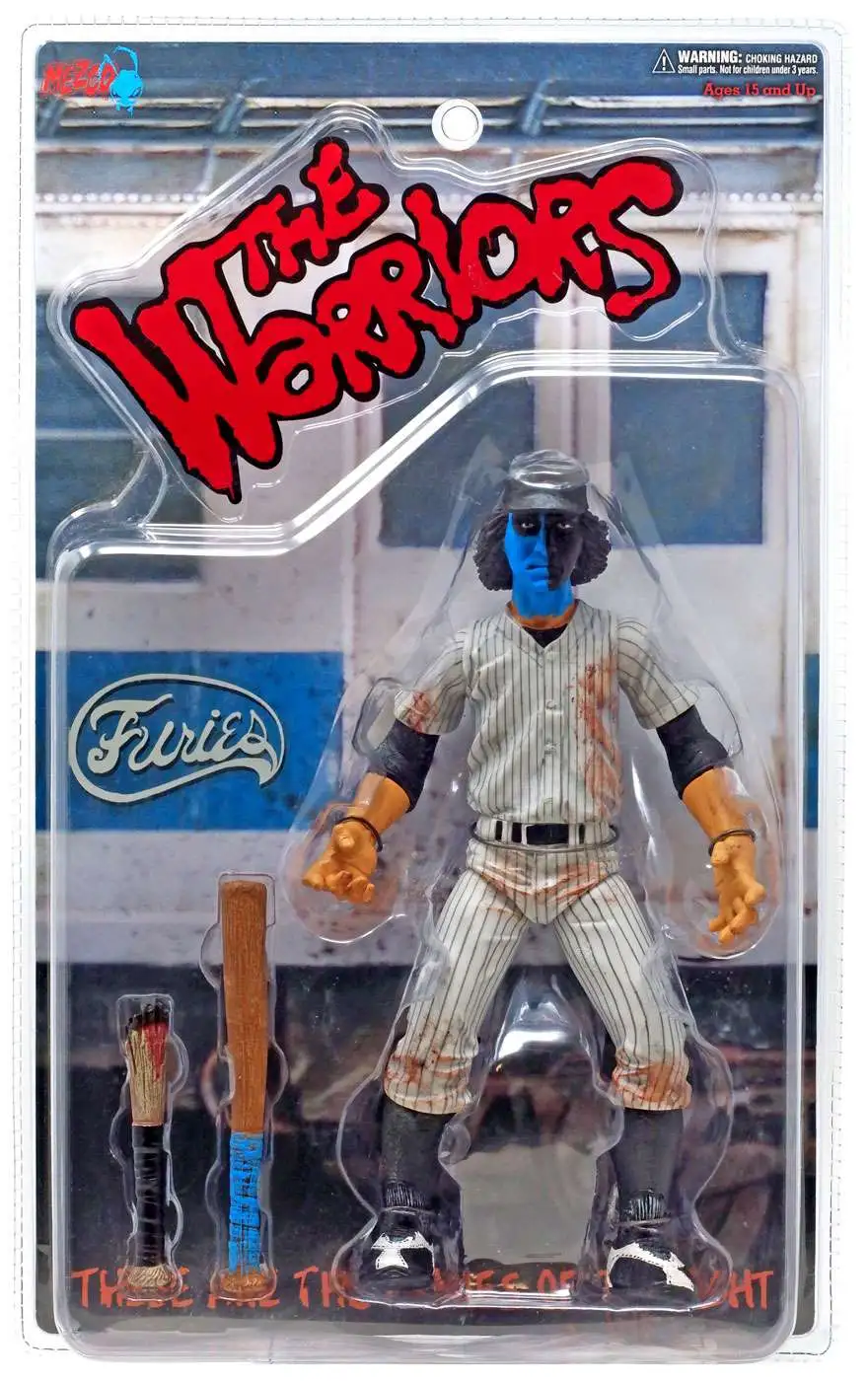 The Warriors Blue Black Faced Baseball Fury Action Figure Mezco