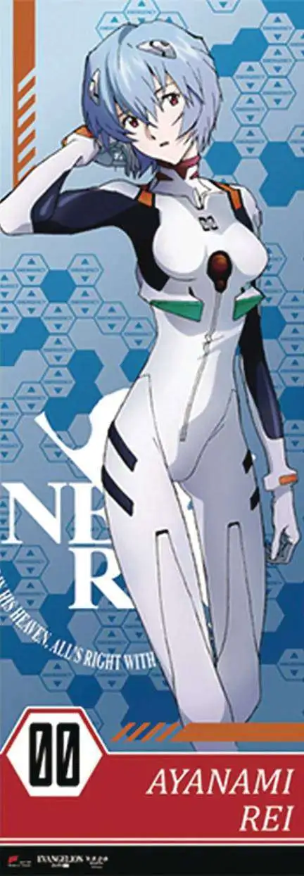 Neon Genesis Evangelion Rei Ayanami 67-Inch Life-Size Wall Scroll [Plugsuit] (Pre-Order ships March)